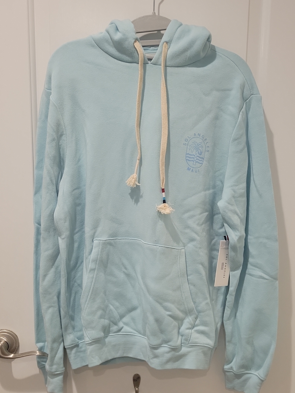 Sol Angeles Maui Men's Pullover Hoodie in Sea Glass Size S